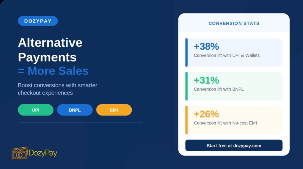 Alternative payment methods increase conversions