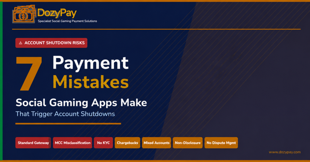 7 social gaming payment mistakes causing account shutdowns