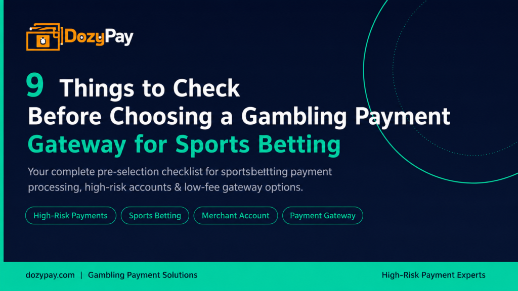gambling payment gateway for sports betting