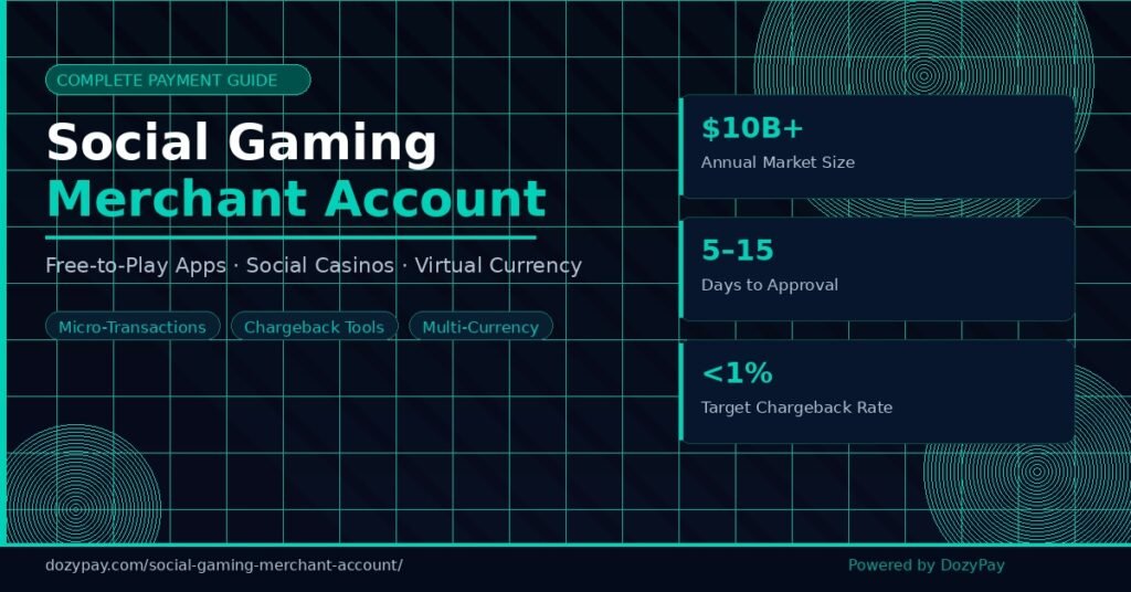Social gaming payment processing solutions