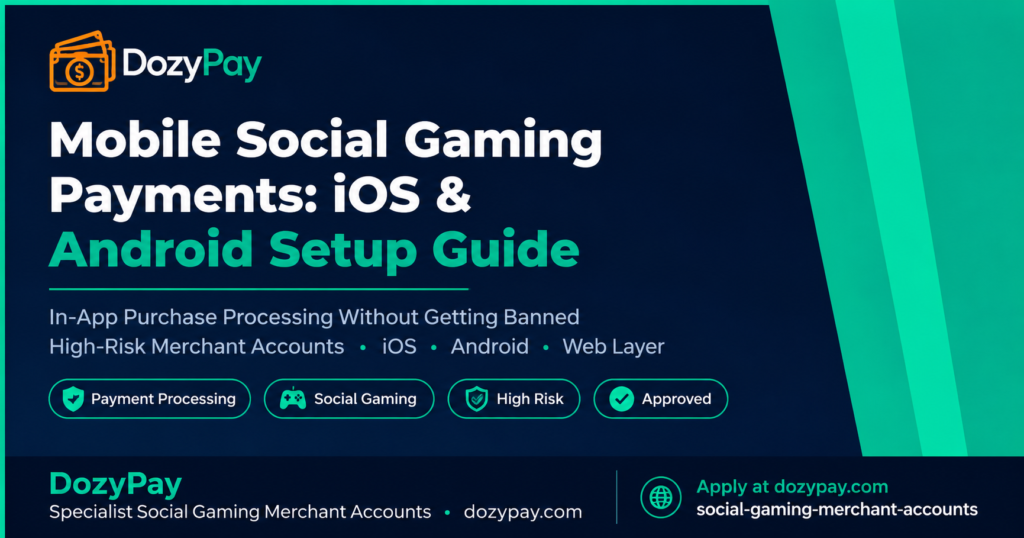 payment processing for social gaming apps