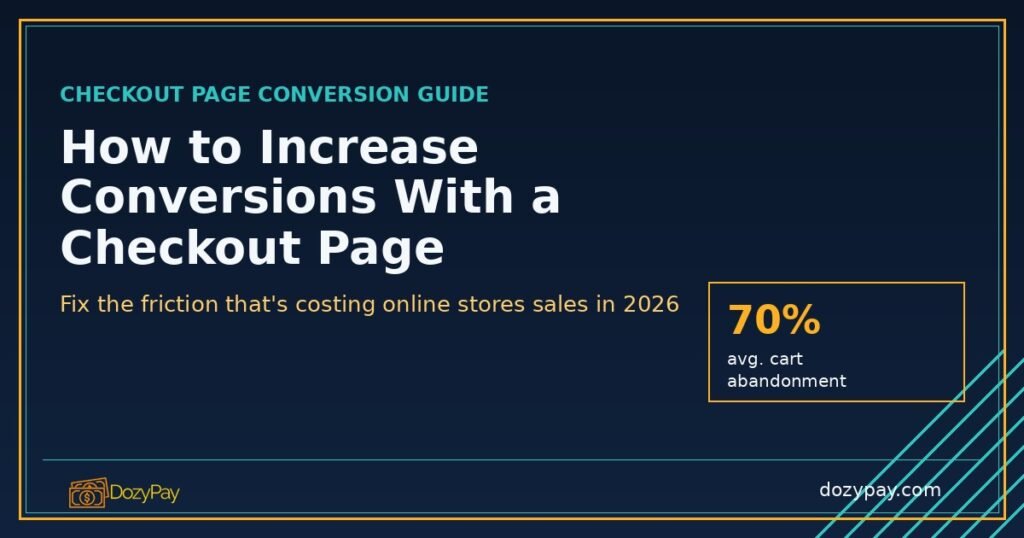 How to Increase Conversions With a Checkout Page