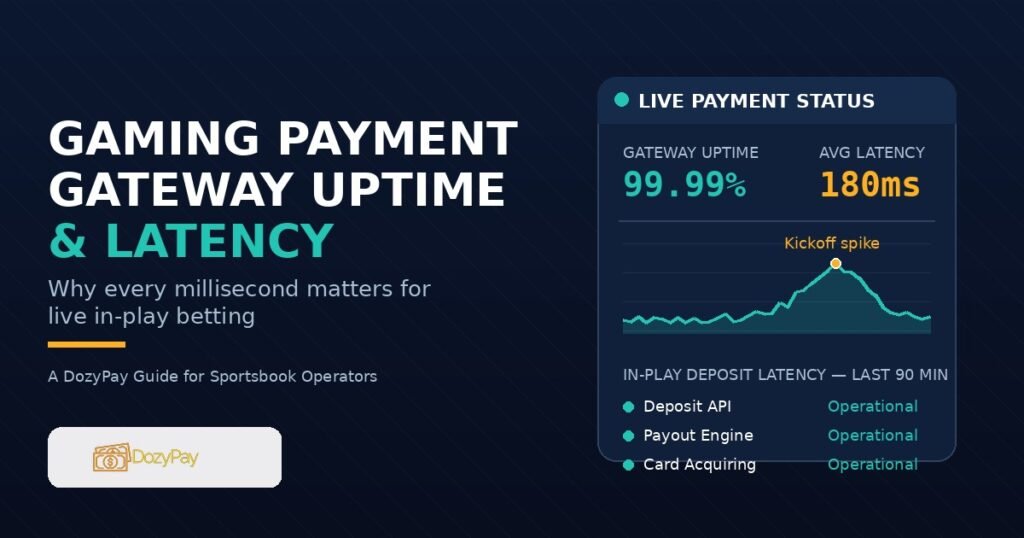 Gaming Payment Gateway Uptime and Latency