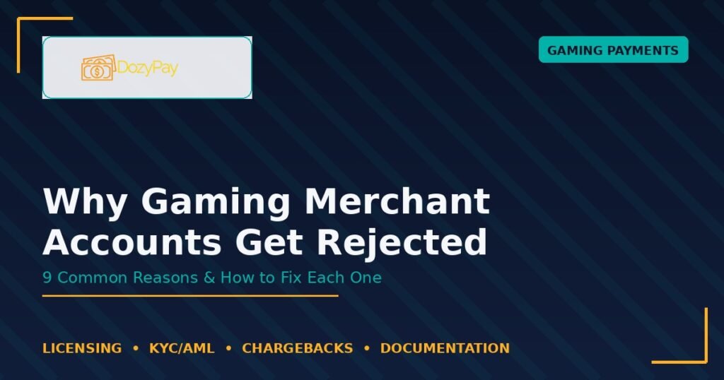 Why Gaming Merchant Accounts Get Rejected?