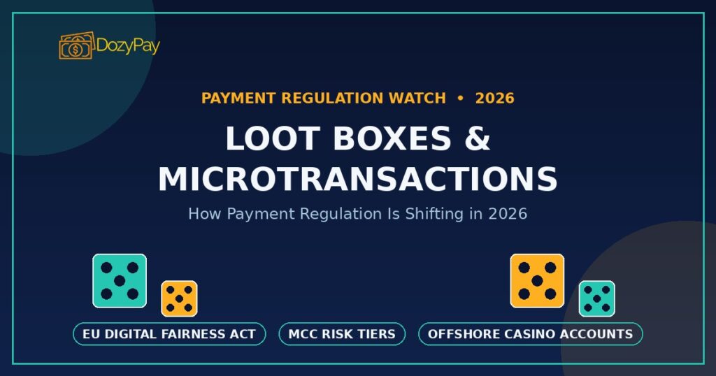 Loot boxes and microtransactions payment regulation 2026