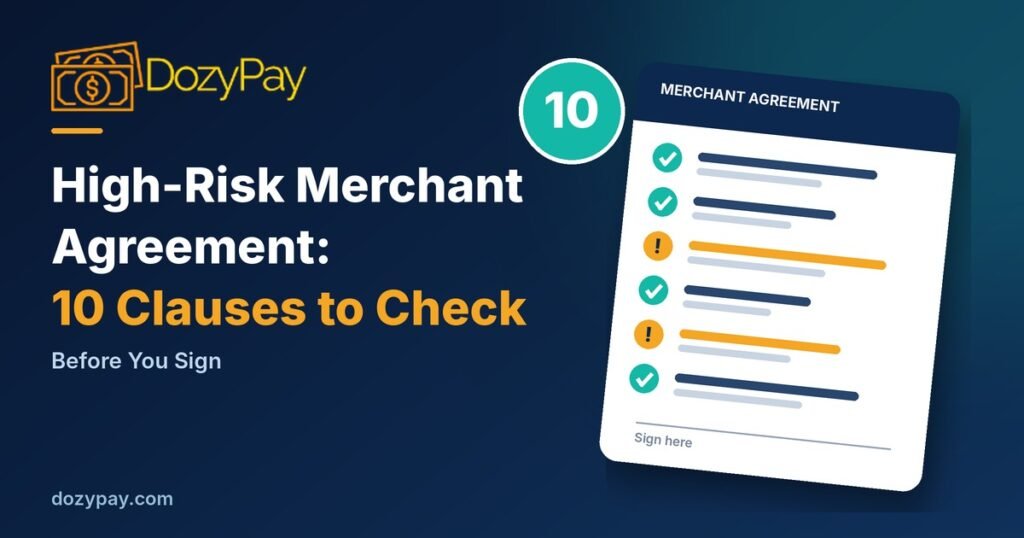high-risk merchant agreement